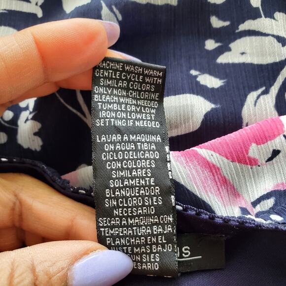 Notations Floral Midi Maxi Skirt L - Picture 5 of 5